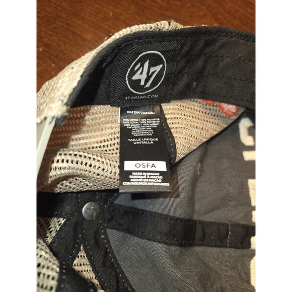 '47 Brand Clemson Tigers Trucker Hat Orange White Patch Snapback OSFA Mesh - Picture 5 of 6